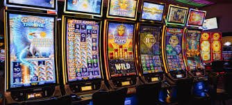 Slot game display with wallet balance and bet controls